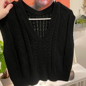 Knit sweater vest